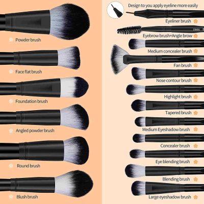 MAANGE 18 Pieces Makeup Brushes Set - Image 4