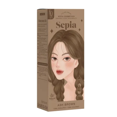 Kota Hair Color Cream - SEPIA ( ASH BROWN )