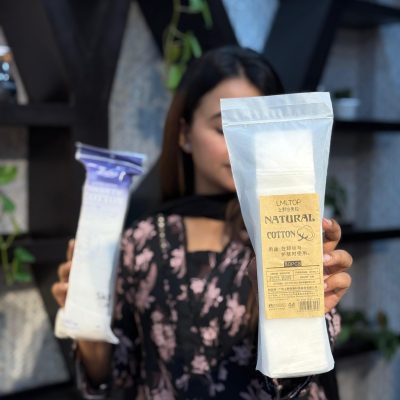 LMLTOP Natural Makeup Remover Cotton Pads ( 80 pcs )