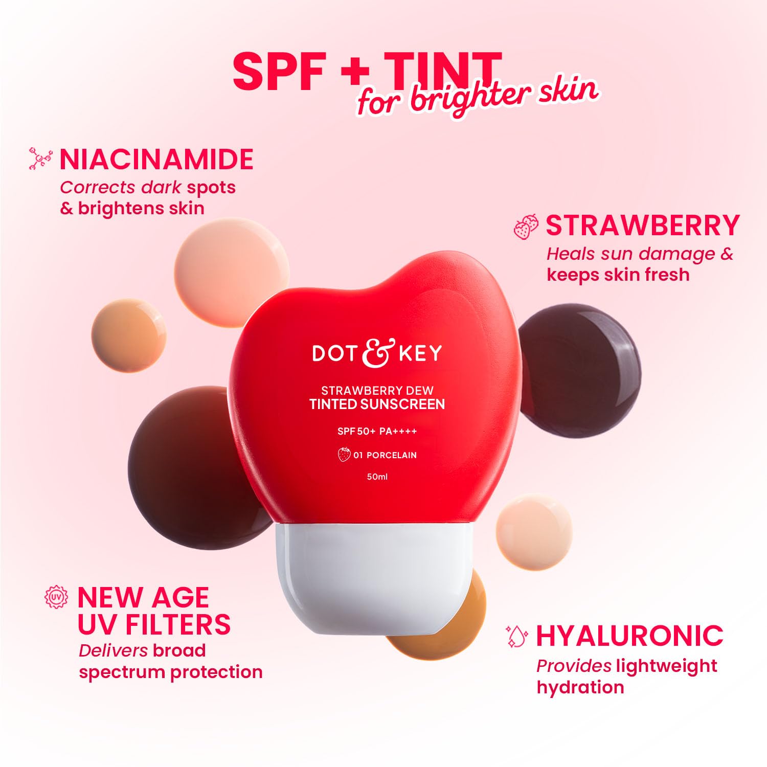 dot & key Strawberry Dew Tinted Sunscreen - Image 3