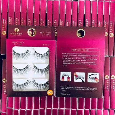 TRENDY Beauties 3 Pairs Eyelashes Set