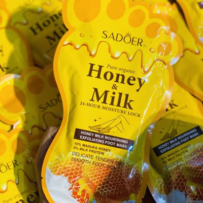 sadoer honey & milk foot mask