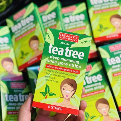 BEAUTY FORMULAS Tea Tree Nose Pore Strips