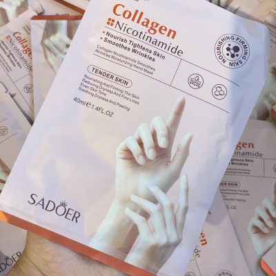 sadoer collagen nicotinamide hand mask