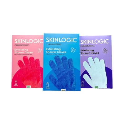 Skinlogic Exfoliating Shower Gloves 1 Pair