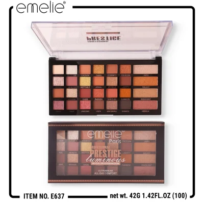 Emelie Paris Prestige Luminous 28-Color Eyeshadow Palette