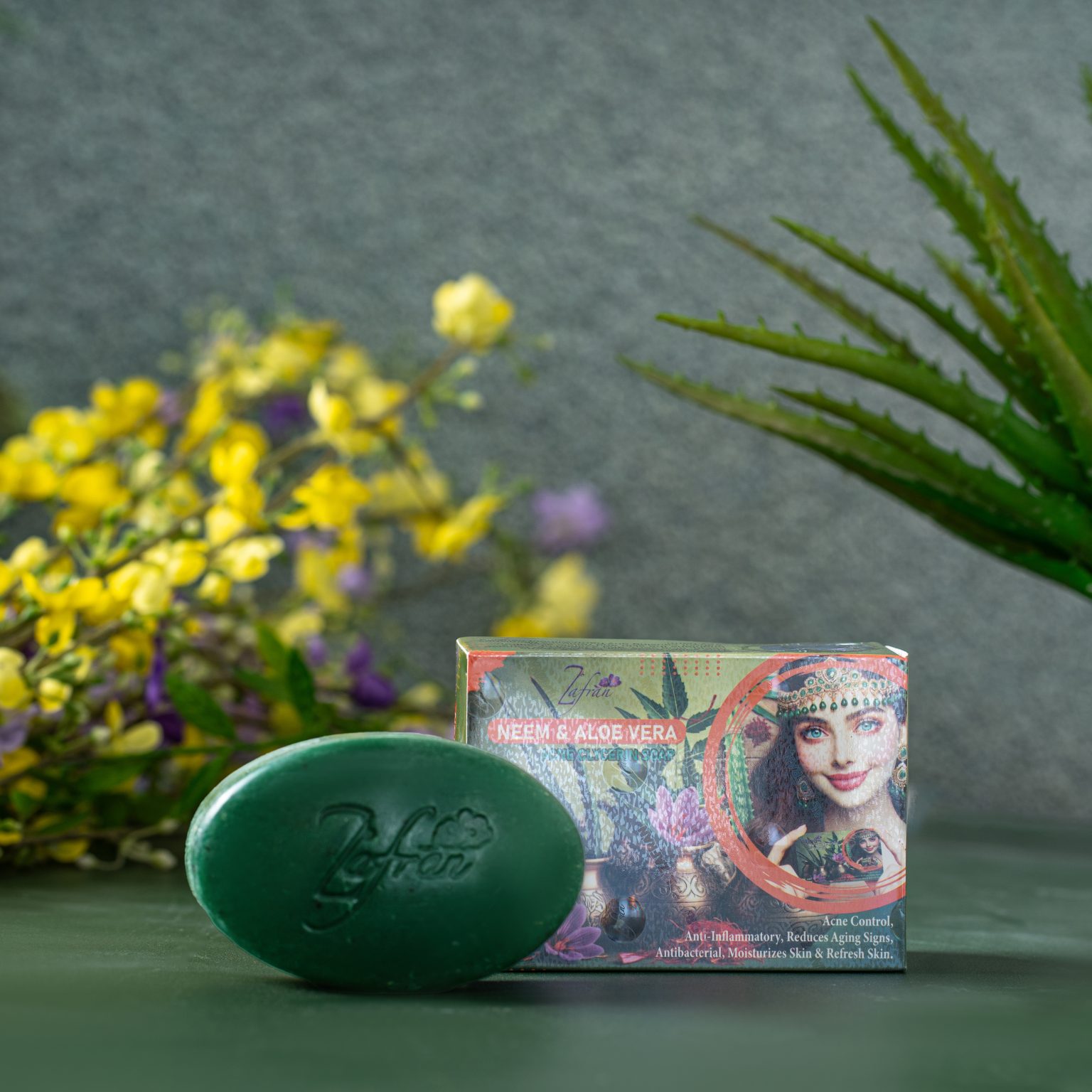 Zafran Neem & Aloe Vera Soap