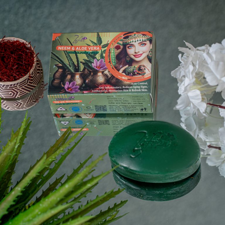 Zafran Neem & Aloe Vera Soap - Image 3
