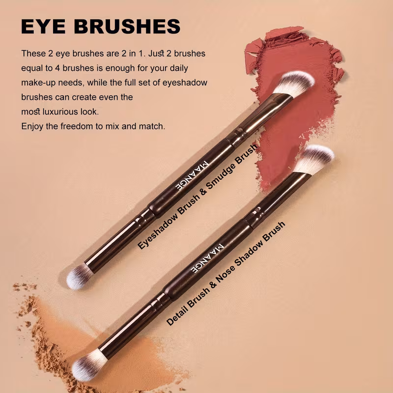 MAANGE 6pcs Face artistry Makeup Brush Set - Image 4