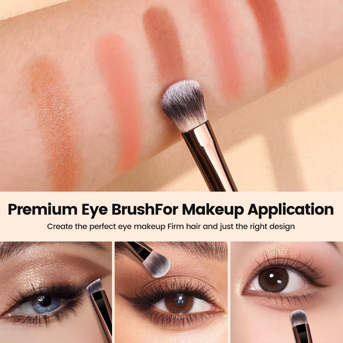 MAANGE 13 Pcs Makeup Brushes with brown Bag - Image 11