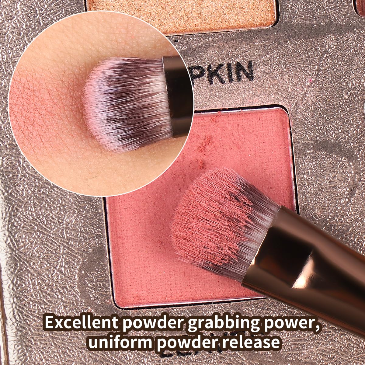 MAANGE 13 Pcs Makeup Brushes with brown Bag - Image 8